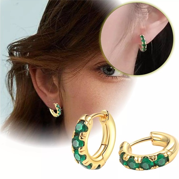 Zircon Earrings European And Fashion Earrings High Grade Gold Ear Buckles - Picture 11 of 12